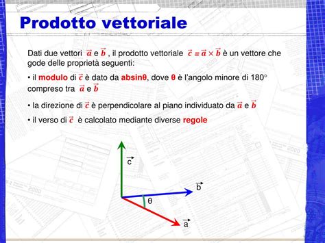 prodotto vettoriale.